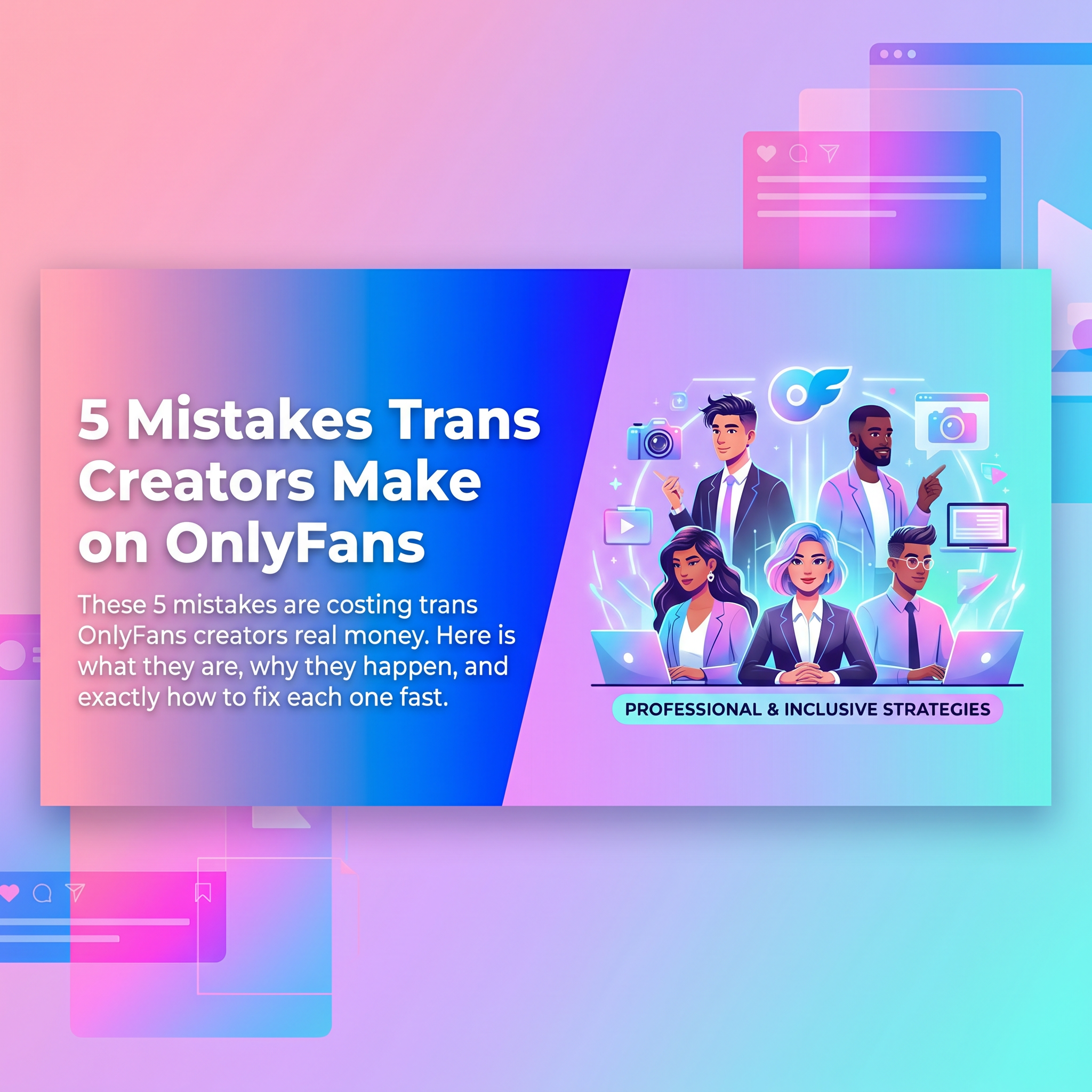 5 Mistakes Trans Creators Make on OnlyFans - Transcending Agency